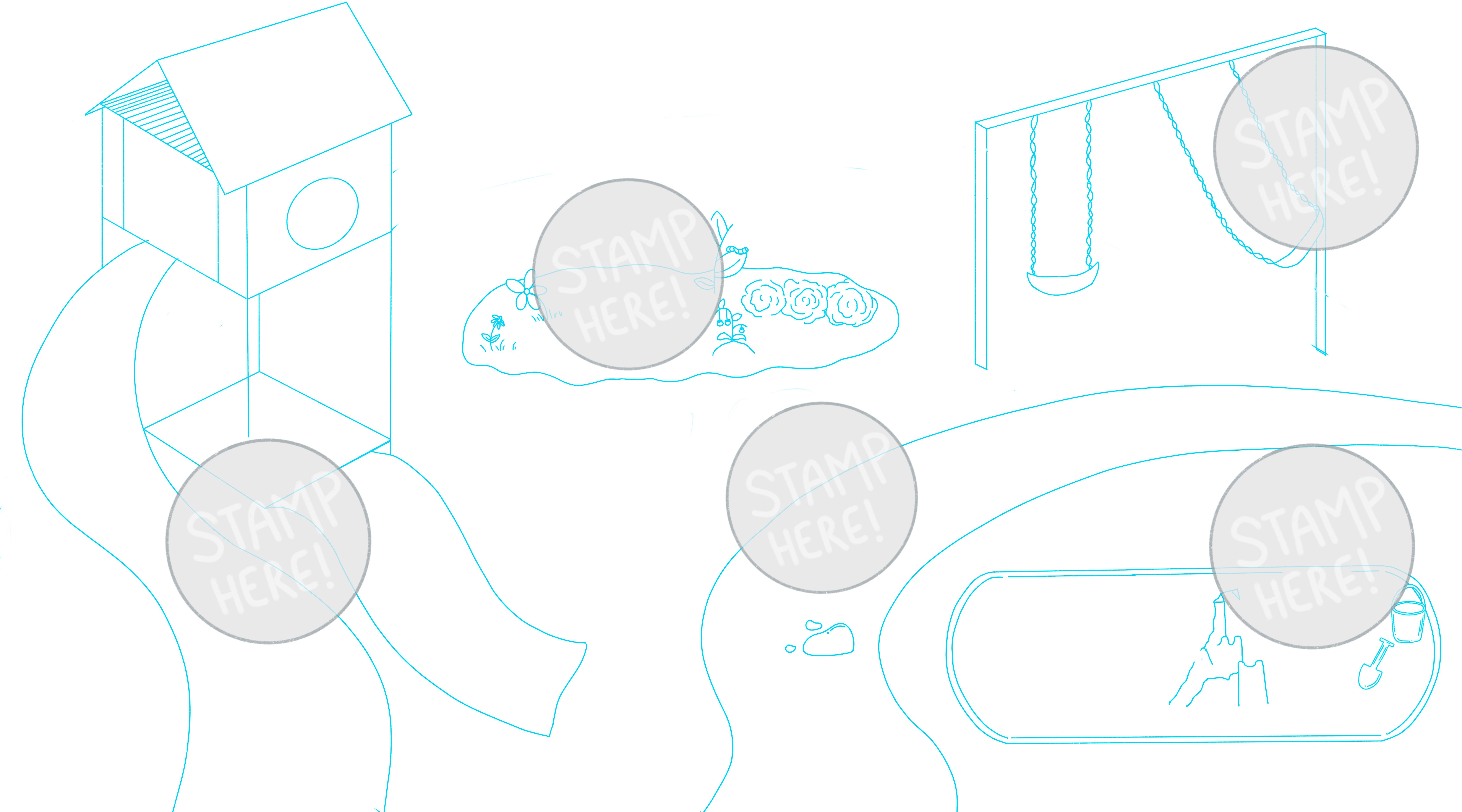 Sticker collecting card design